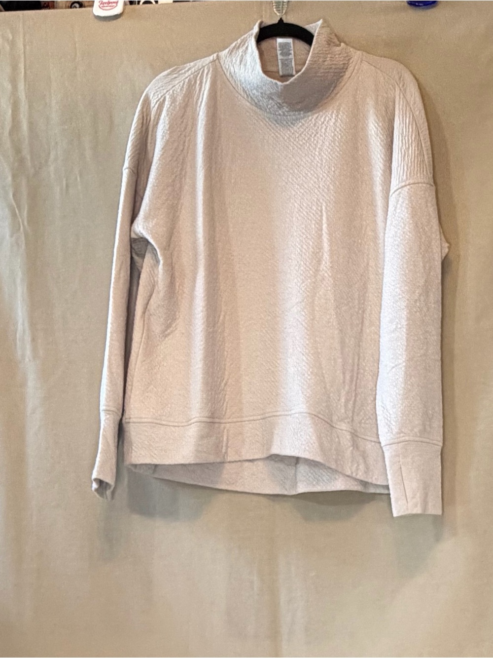 RBX Light Beige Long Sleeve Turtleneck Pullover